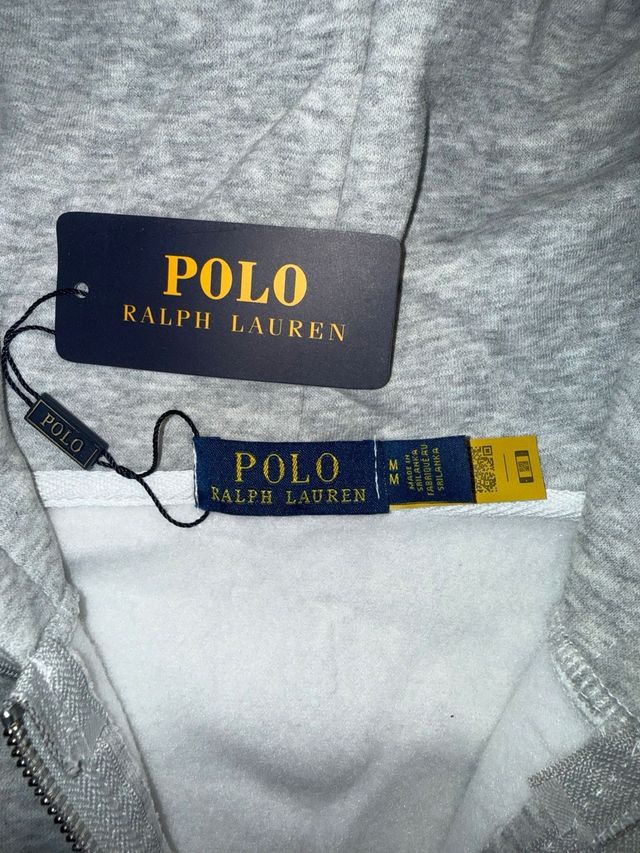Sudadera Polo Ralph Lauren Gris Cremallera
