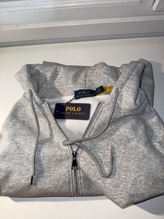 Sudadera Polo Ralph Lauren Gris Cremallera