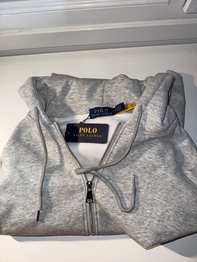 Sudadera Polo Ralph Lauren Gris Cremallera