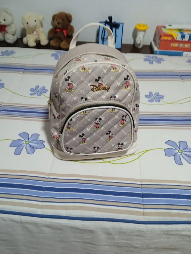 Mochila Disney Beige y Gris