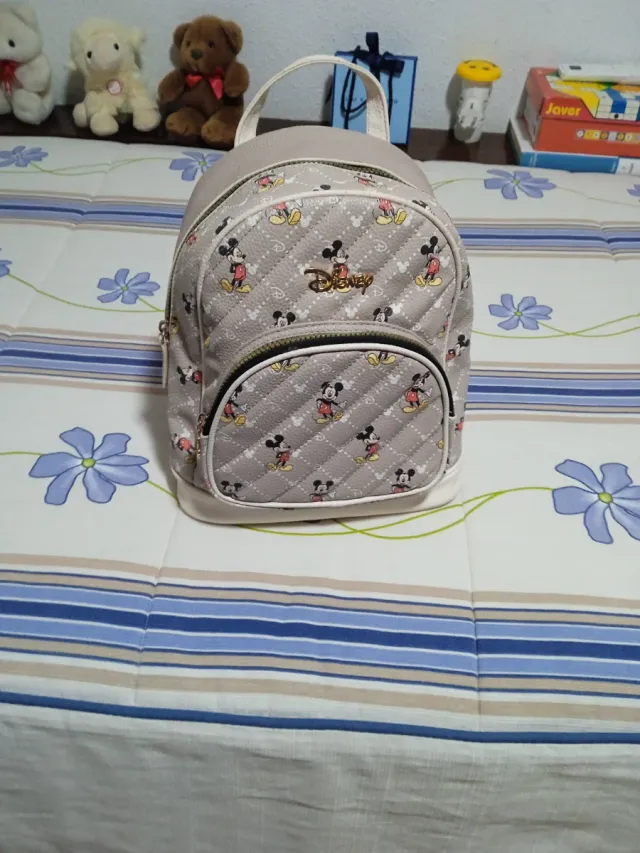 Mochila Disney Beige y Gris