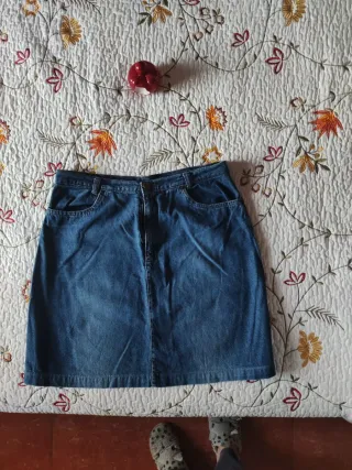 Falda tejana azul