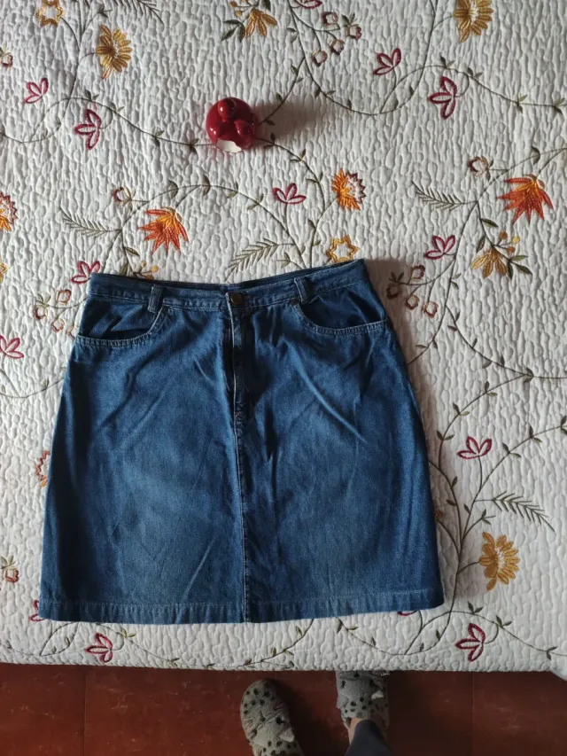 Falda tejana azul