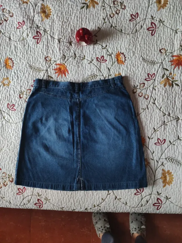 Falda tejana azul