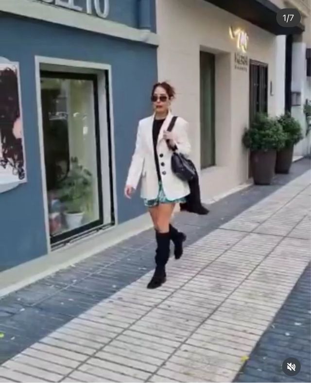 Minifalda seda estampada