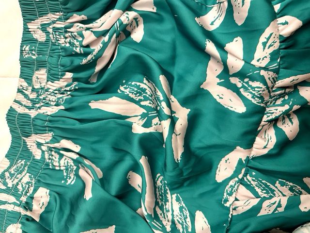 Minifalda seda estampada