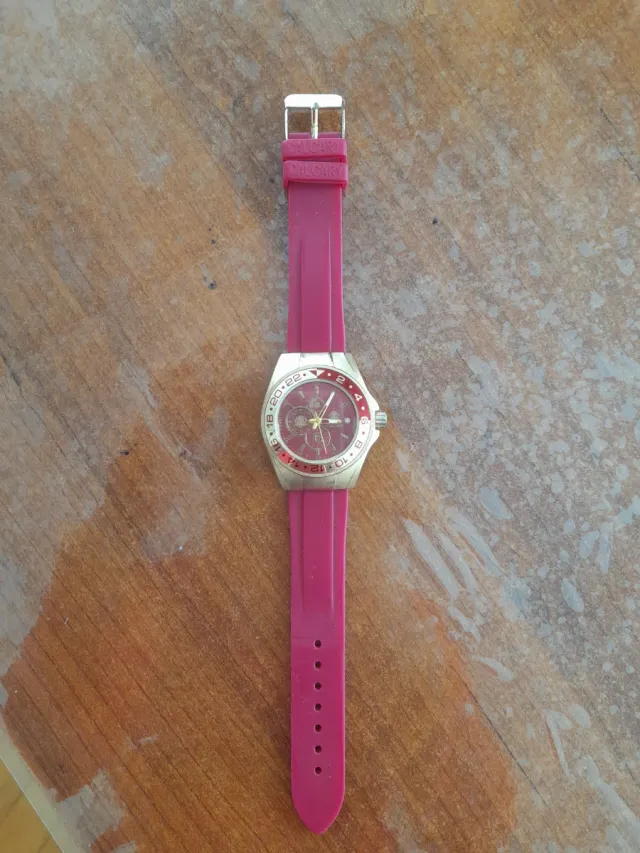 Reloj Calgari Rosa y Dorado