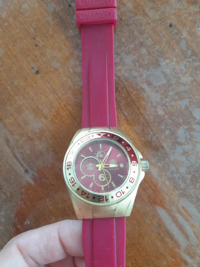 Reloj Calgari Rosa y Dorado