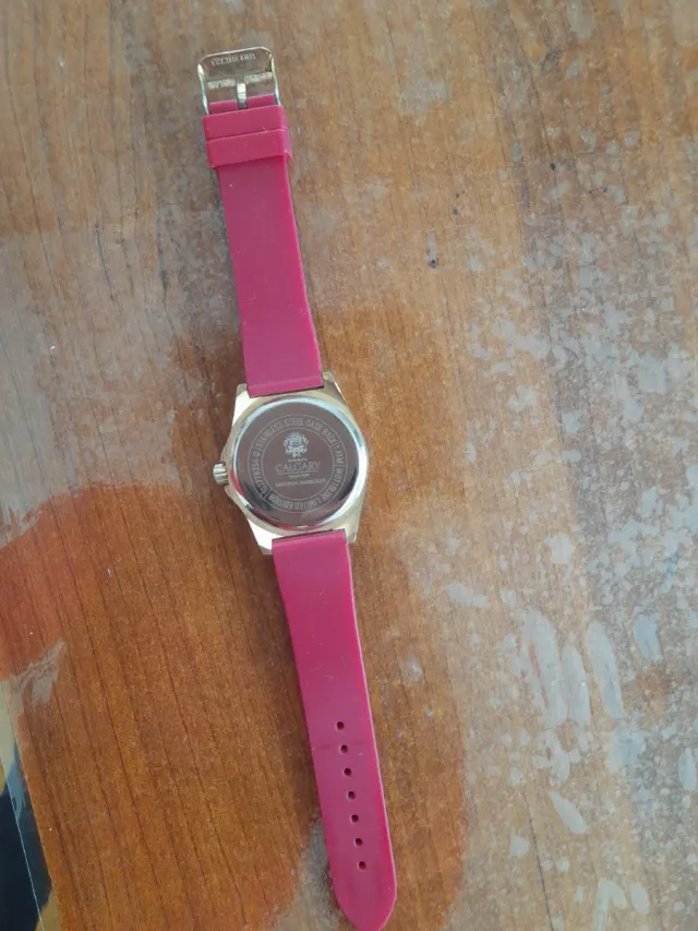Reloj Calgari Rosa y Dorado