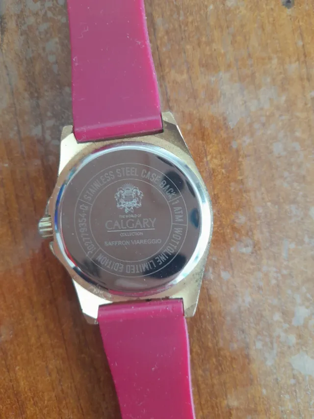Reloj Calgari Rosa y Dorado
