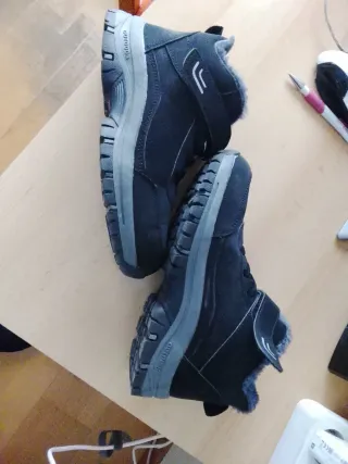 Botas Invierno Mujer Talla 37 Negras/Gris