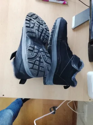 Botas Invierno Mujer Talla 37 Negras/Gris