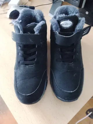 Botas Invierno Mujer Talla 37 Negras/Gris