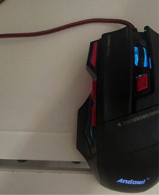 Mouse Gaming Andowl Nero/Rosso