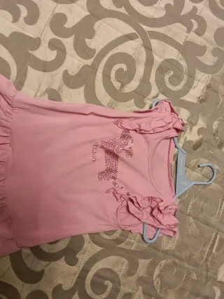 Vestito bimba Liu Jo rosa con cagnolino