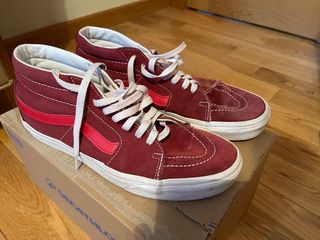 Zapatillas Vans Altas Rojas