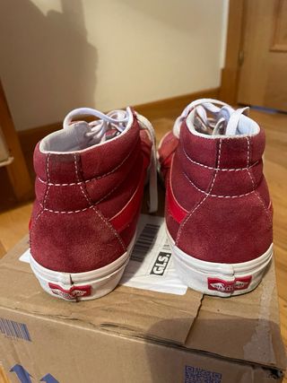 Zapatillas Vans Altas Rojas