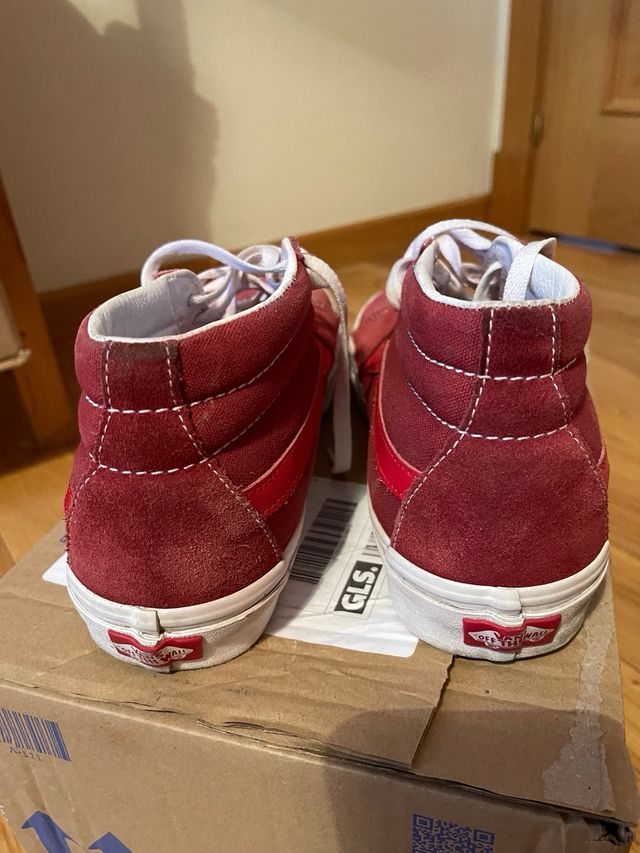 Zapatillas Vans Altas Rojas