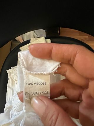 Camisa Zara blanca viscosa Talla M