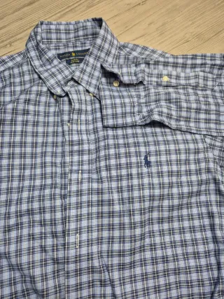 Camisa Polo Ralph Lauren cuadros azul