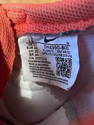 Zapatillas Nike Naranja y Verde