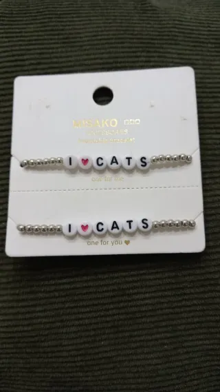 Nuevas Pulseras Best Friends I ❤️ CATS
