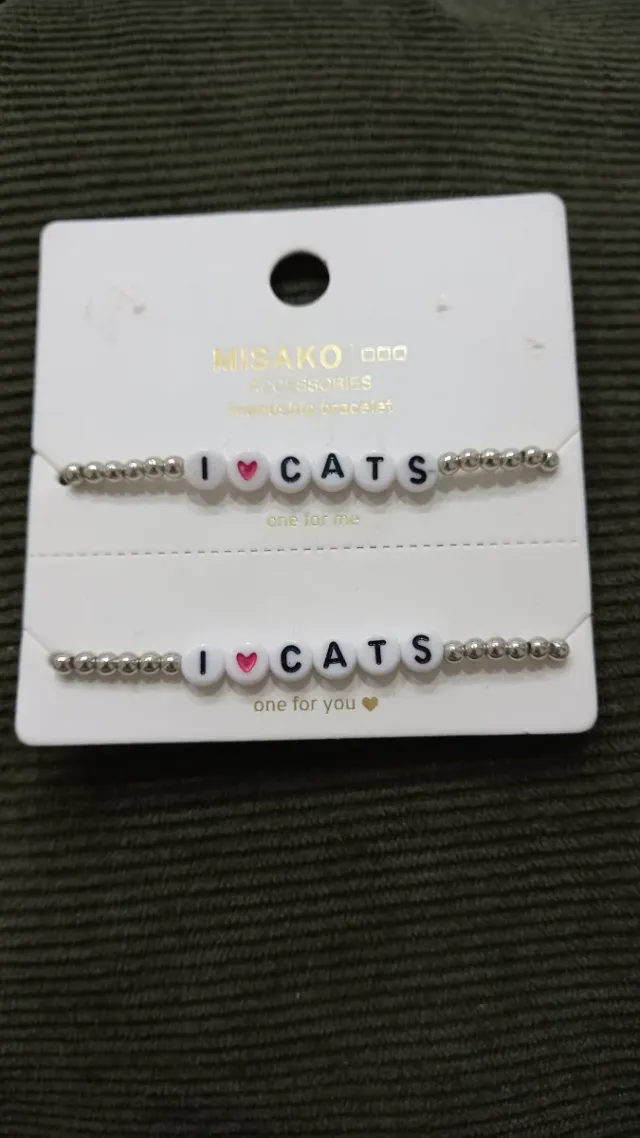 Nuevas Pulseras Best Friends I ❤️ CATS