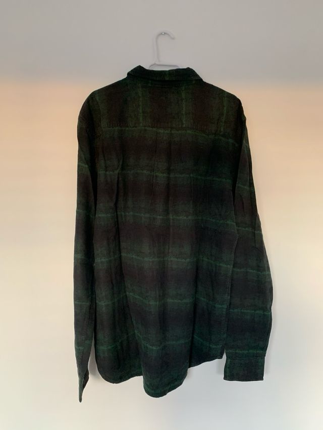 Camisa Anerkjendt Verde/Negra Talla L algodón