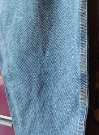 Jeans Pull&Bear Mom Fit - Azul efecto desgastado