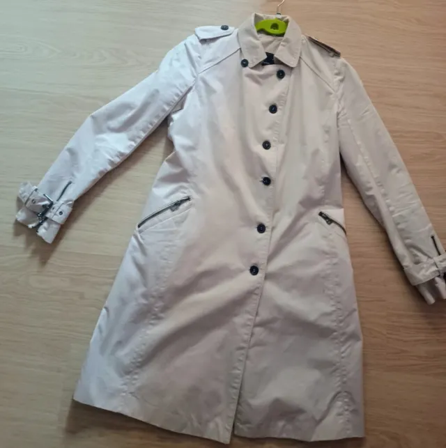 Trinchera mujer beige