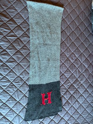 Bufanda Tommy Hilfiger Lana Gris/Negro