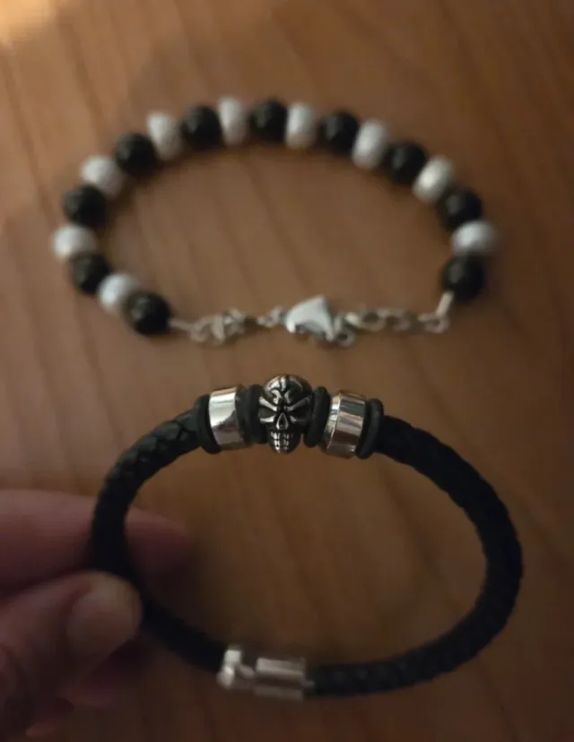 Lote Pulseras Lotus Cuero Trenzado