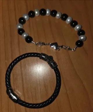 Lote Pulseras Lotus Cuero Trenzado