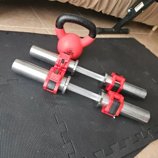 Mangos de mancuernas olímpicas 50mm + cierres