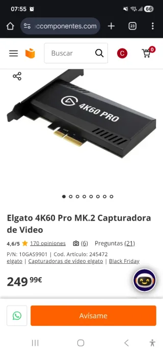 Elgato 4K60 Pro MK.2 Capturadora Video