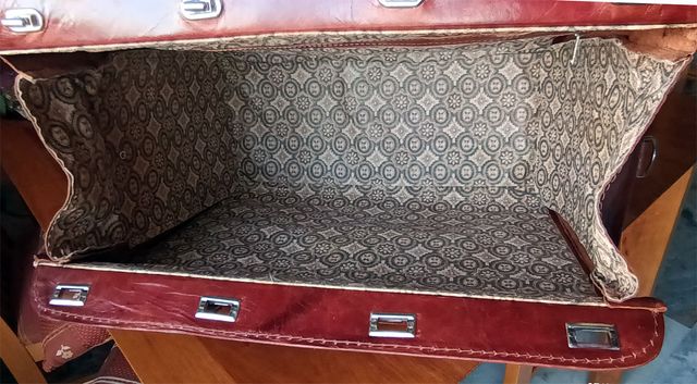 Borsa da viaggio in vera pelle