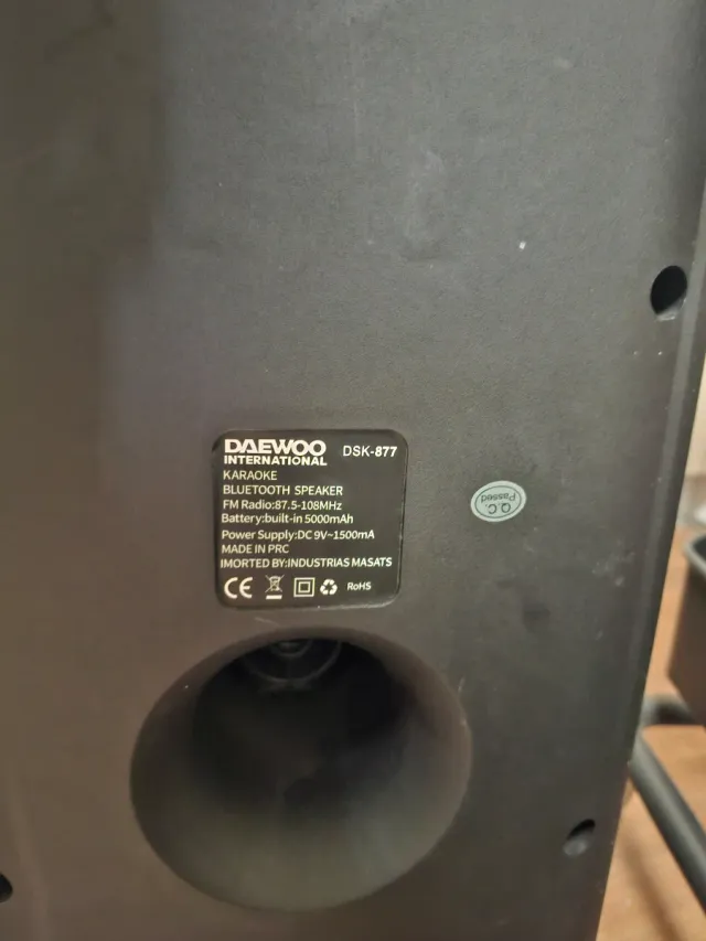 Altoparlante Daewoo DSK-877 Nero