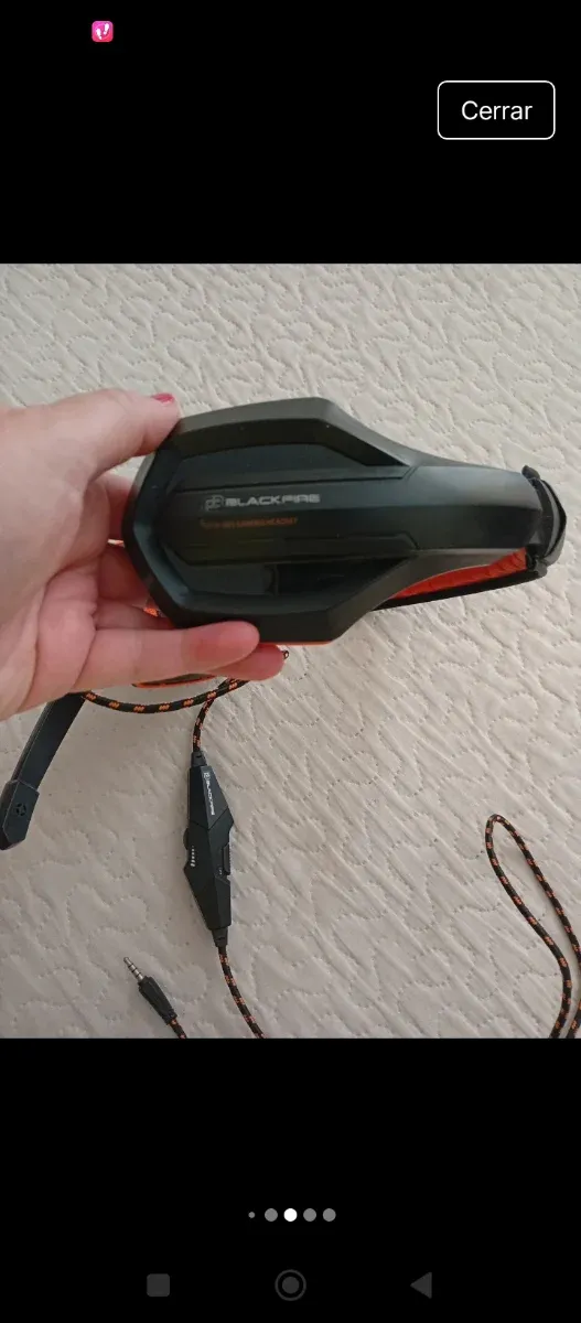 Cascos Gamer Blackfire Naranja y Negro BFX-10