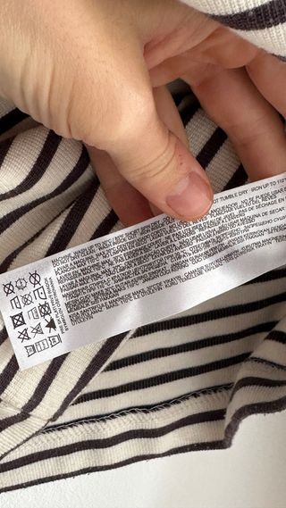 Jersey Mango Punto Rayas Oversize Cropped