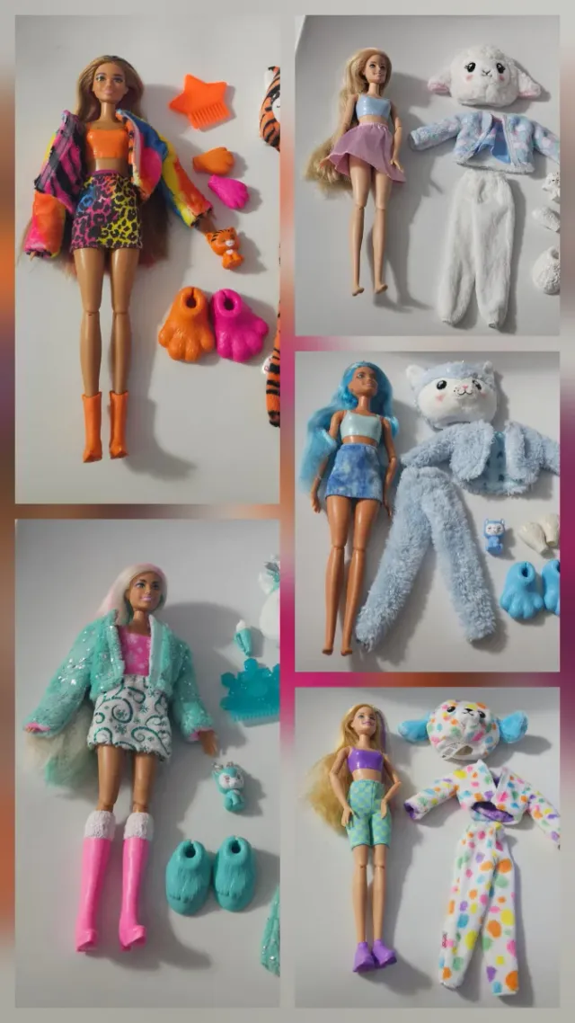 Lote Barbie Cutie Reveal Muñecas y Accesorios