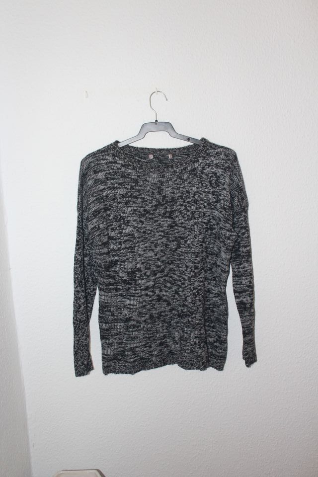 Jersey jaspeado gris y negro