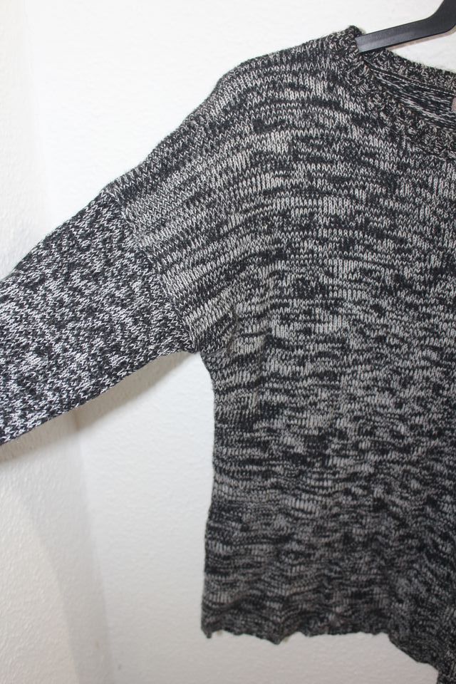 Jersey jaspeado gris y negro