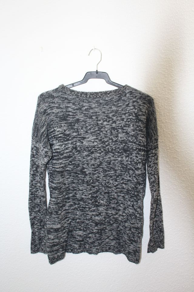 Jersey jaspeado gris y negro