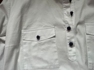 Camisa Zara Basic Mujer Entallada Blanco Talla XXL