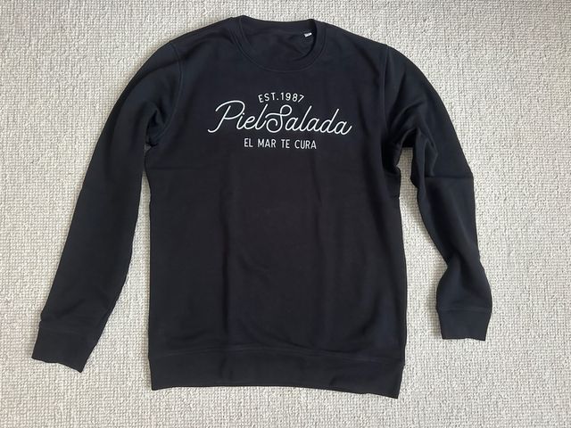 Sudadera Piel Salada L Negra