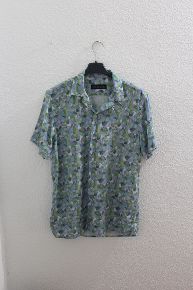 Camisa Zara Man Estampada Talla M