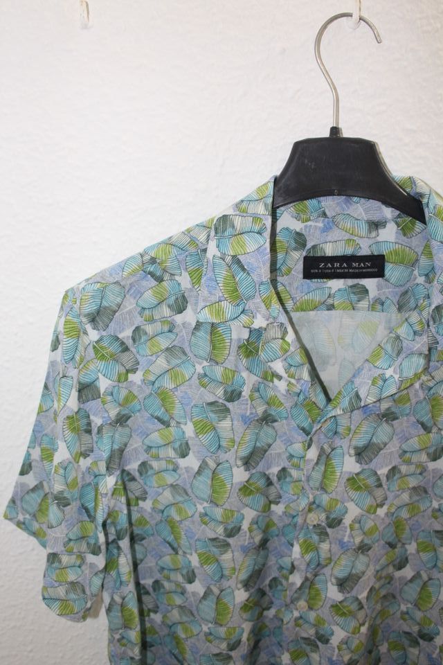 Camisa Zara Man Estampada Talla M