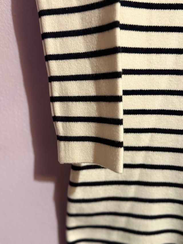 Vestido de punto Mango rayas