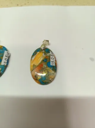 COLGANTE TURQUESA OSTRA MINERALES