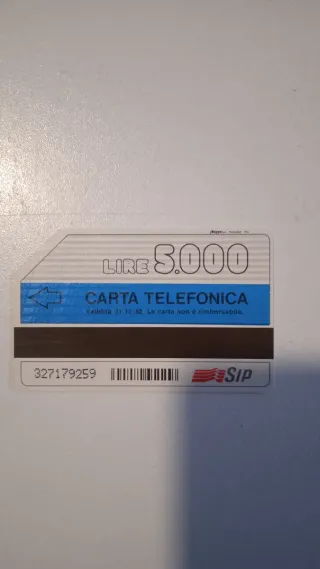 Carta Telefonica SIP Fasce Orarie